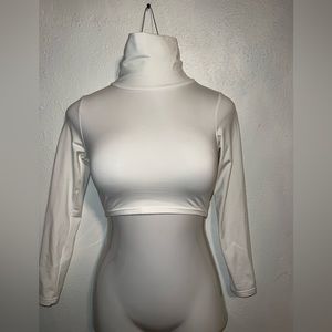 Mock neck long sleeve slim fit